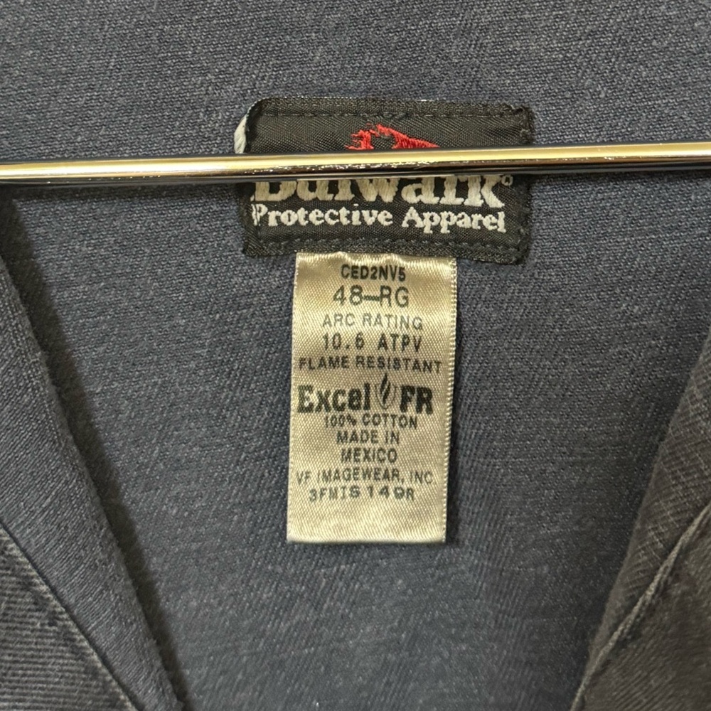 Vintage Bulwark Protective Apparel Jumpsuit Coverall Reflective Men’s 48R RARE - Picture 5 of 8